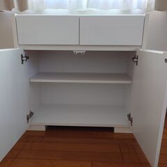 【取りに来て頂ける方限定】チェスト・ホワイト(82×40×80）の画像