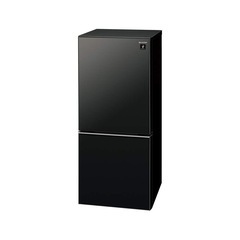シャープ SHARP ガラスドア 冷蔵庫 137L ピュアブラックSJ-GD14F-Bの画像