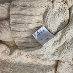 w closet ニット　セーター　ホワイト　レディース　冬服の画像