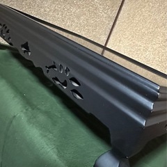 高級 唐木花台 黒丹 松彫 大型 アンティーク  飾り台 定価42000円の画像