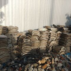 コンクリートブロック、セメント瓦の画像