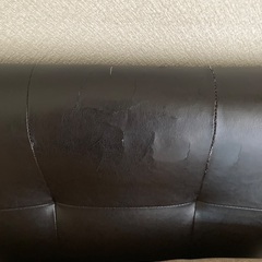 一人掛けソファ　クッション付きの画像