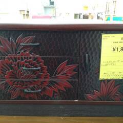 【ジモティー割引あり】【ジャングル守口店】 収納棚 鎌倉彫　