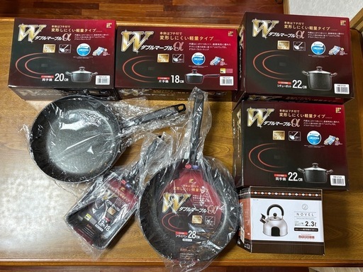 【新品】 鍋 フライパン　
8点セット