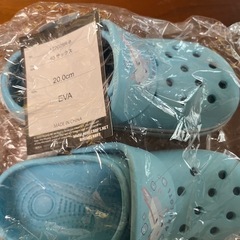 マイクラ柄の子供サンダル(20センチ)の画像