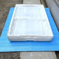 ＴＲＵＳＣＯ　オリコン　α折りたたみコンテナ　５０Ｌ　透明　透明　中古の画像