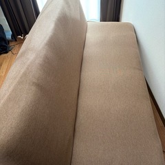 ニトリ ソファーベット カバー付きの画像