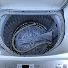 ２０１８年製　シャープ SHARP タテ型洗濯乾燥機(5.5kg) ゴールド系 ES-TX5B-Nの画像