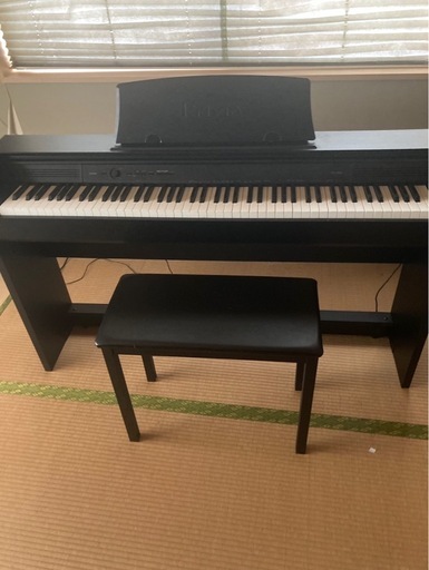 【格安】CASIO PX-750BK 電子ピアノ 14年製 椅子付 良好 電子ピアノ CASIO カシオ PX-750BK 2014製 動作品