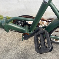 コンパクト　折りたたみ自転車　鍵　空気入れ　セットの画像