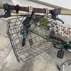 コンパクト　折りたたみ自転車　鍵　空気入れ　セットの画像