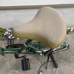 コンパクト　折りたたみ自転車　鍵　空気入れ　セットの画像