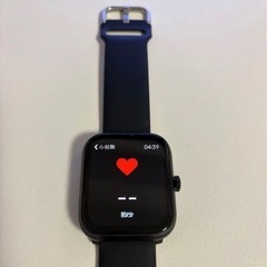 超美品 スマートウォッチ Smart Watch SNS通知・運動測定・音楽再生停止・心拍数測定など。 の画像