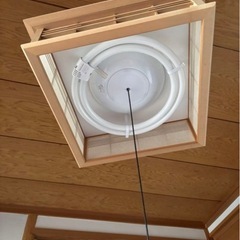 和風木製シーリングライト　照明器具　昭和レトロ　和風なライト　Panasonicの画像