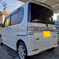月々9千円〜分割可❗️車検2年付き！【名義変更代込み】広い車内！大人気‼️ダイハツ タントカスタム☆HDDナビ付き☆走行中DVD見れます☆純正アルミ☆電動スライドドア☆ドライブレコーダー☆事故歴修復歴なし☆そのまま乗って帰れます！の画像