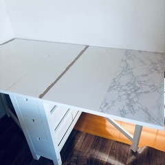 折りたたみテーブル　収納付きの画像