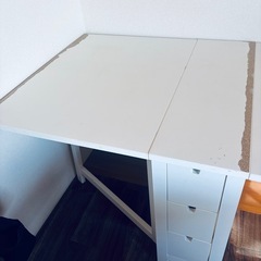 折りたたみテーブル　収納付きの画像