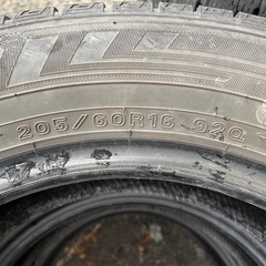 スタッドレスタイヤ4本205/60R16 92Q ダンロップDUNLOP ウィンターマックスWM03 倉庫保管 の画像