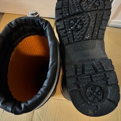 Coleman 防水レインブーツ ブラック 19cm コールマンの画像