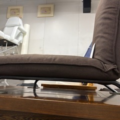 【リユースマン倉敷】脚付き座椅子 ブラウンの画像