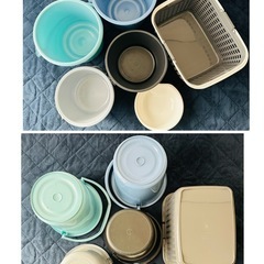 【現場作業・掃除用】バケツ＆ランドリーバスケットまとめ売り／中古の画像