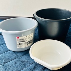 【現場作業・掃除用】バケツ＆ランドリーバスケットまとめ売り／中古の画像