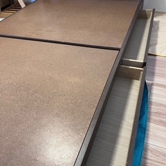 【セミダブルベッド 120×190cm｜引き出し・コンセント・ライト付き】の画像