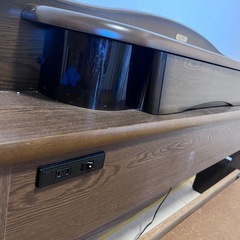 【セミダブルベッド 120×190cm｜引き出し・コンセント・ライト付き】の画像