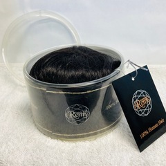 新品人毛１００％ 部分かつら 自然仕上 手縫い ヘアピース Ｓサイズ の画像