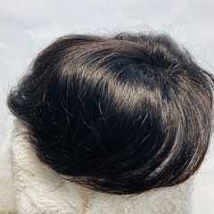 新品人毛１００％ 部分かつら 自然仕上 手縫い ヘアピース Ｓサイズ の画像