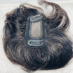 新品人毛１００％ 部分かつら 自然仕上 手縫い ヘアピース Ｓサイズ の画像