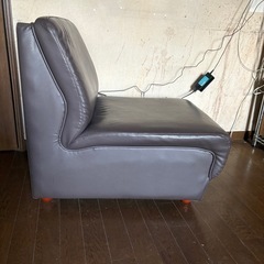 1人用ソファ　茶色シンプル　2個セットの画像