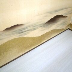 茶道 茶道具 風炉先 風炉先屏風 屏風 風景 日本画 ダメージ有り 褪色有り中古 苫小牧西店の画像