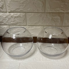 訳あり ガラス鉢 2個の画像