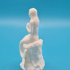 3Dプリンタ製 人魚のオーナメント / アクアリウム オブジェ / マーメイド フィギュア (高さ7cm)の画像