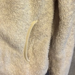 ユニクロ ファーリーフリースフルジップジャケット ホワイト Sサイズの画像