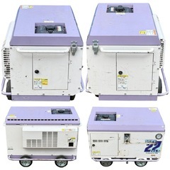 ◯精和産業 エンジンコンプレッサー セイワ SEIWA SCPE-22GLS ガソリン セル付き 塗装 出張作業用 現場型 防音型 中古品■ジモティ姫路の画像