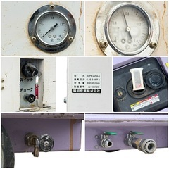 ◯精和産業 エンジンコンプレッサー セイワ SEIWA SCPE-22GLS ガソリン セル付き 塗装 出張作業用 現場型 防音型 中古品■ジモティ姫路の画像