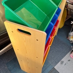 引き渡し先決定！訳あり！子供のお片付け収納！の画像