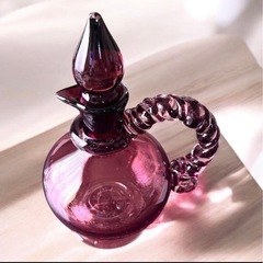 琉球ガラス　デキャンタ　パープルの画像