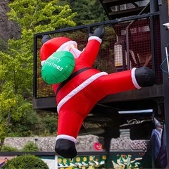 無料！サンタクロースのエアー装飾　2mの画像