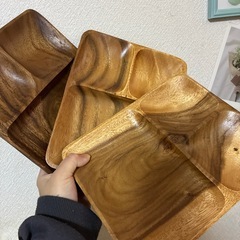 お値下げ✨美品✨ニトリ　アカシアランチプレート3枚の画像