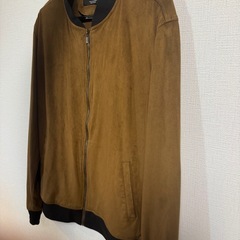 ZARAスウェード生地　ジャケットの画像