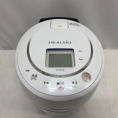 SHARP HEALSIO ホットクック 水なし自動調理鍋 家庭用 KN-HW10E 2019年製 ホワイト 電気調理鍋 の画像