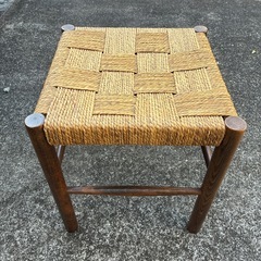 飛騨産業 キツツキ ペーパーコード スツール チェア 椅子 ビンテージ　民芸の画像
