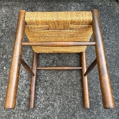 飛騨産業 キツツキ ペーパーコード スツール チェア 椅子 ビンテージ　民芸の画像