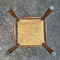 飛騨産業 キツツキ ペーパーコード スツール チェア 椅子 ビンテージ　民芸の画像