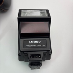 MINOLTA PROGRAM 2800 AF フラッシュ ストロボ ケース付きの画像