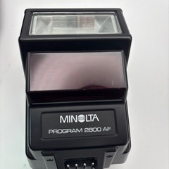 MINOLTA PROGRAM 2800 AF フラッシュ ストロボ ケース付きの画像