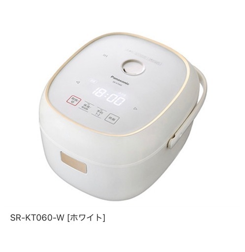 2024年製 
パナソニック Panasonic IHジャー炊飯器 2段IH 備長炭釜 3.5合炊き ホワイト SR-KT060